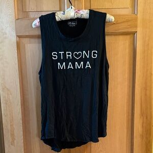 Miken Flow Fifth Black 'STRONG MAMA' Muscle Tee